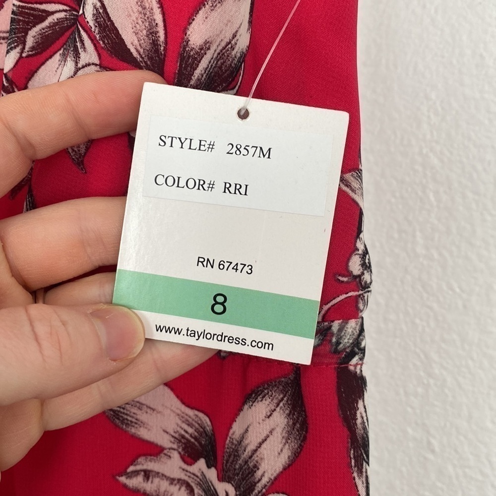Taylor NWT Hot Pink Maxi Dress, size 8. - Picture 5 of 17